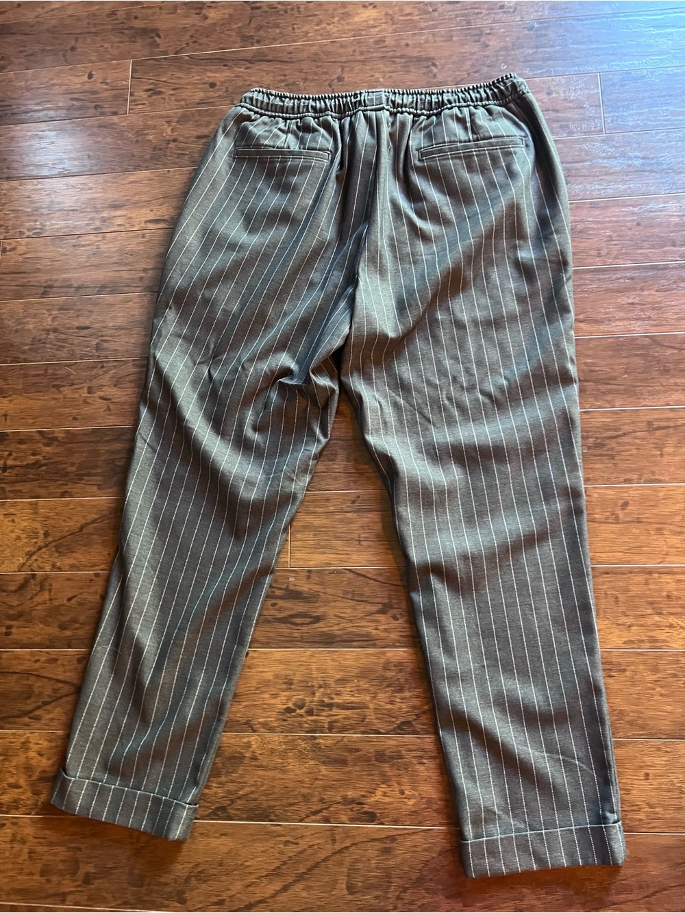 Men’s Open Edit Pinstripe Drawstring Pants - Picture 6 of 8